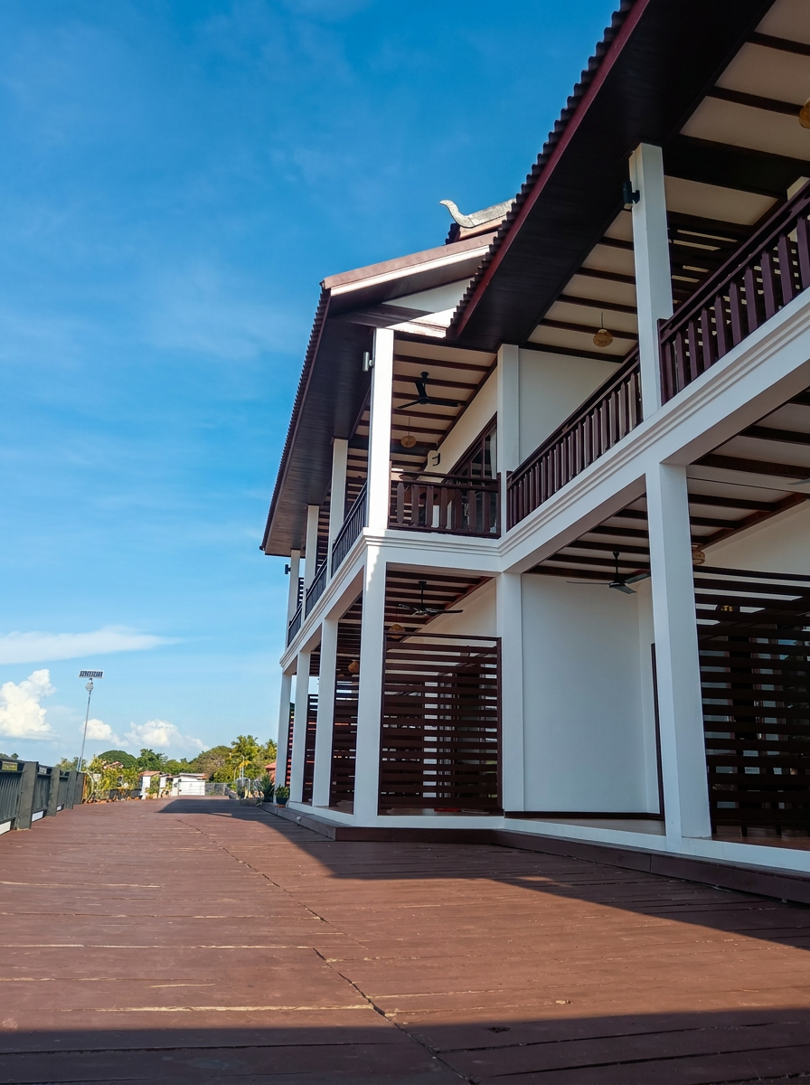 Resort balcony and garden