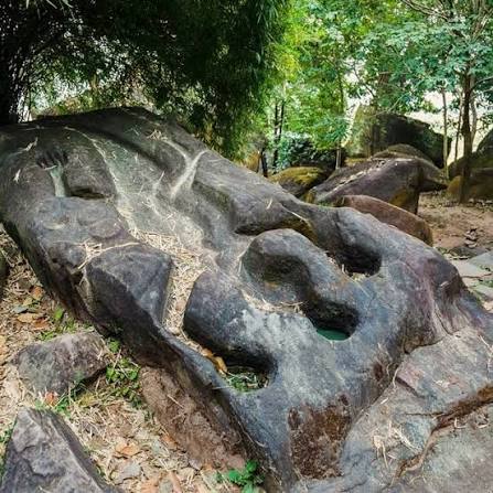 Ancient stone ruins of Wat Phou