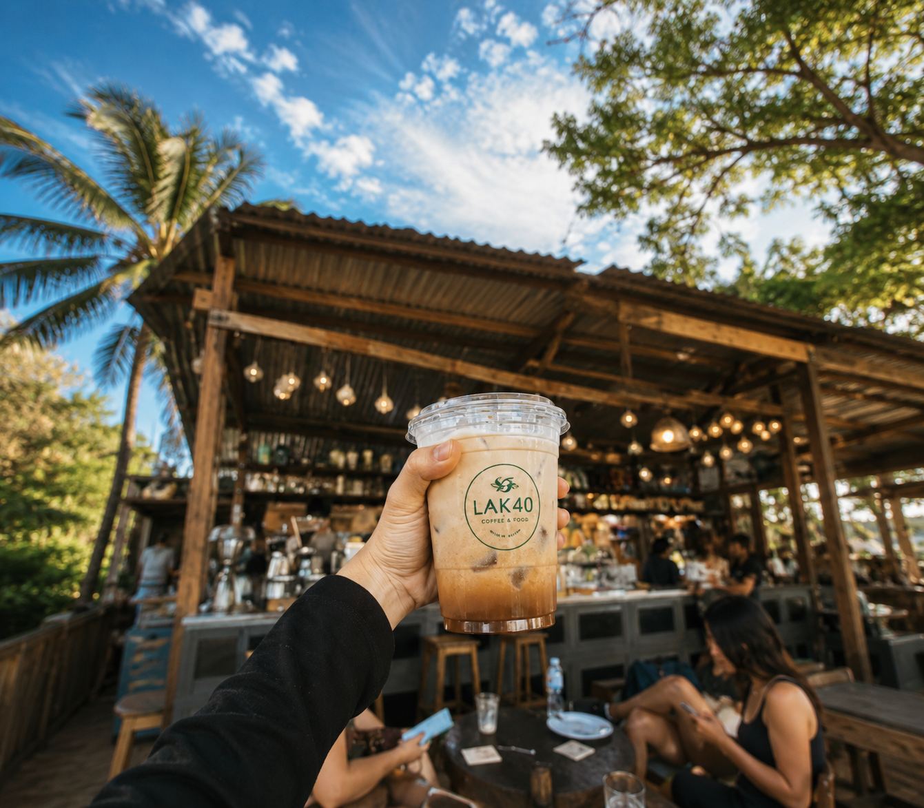 Botanical processing grounds at Cafe Lak 40