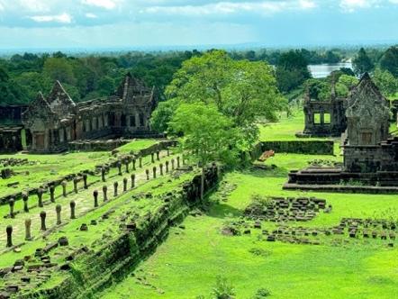 Ancient stone causeway at Wat Phu