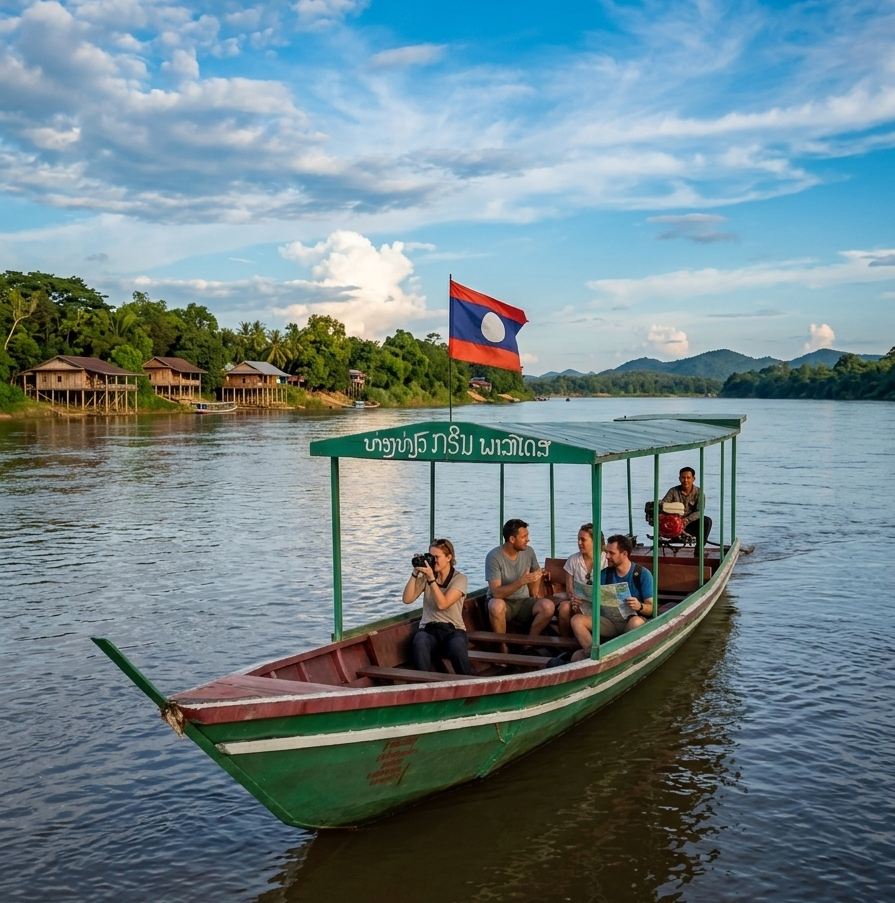 Full Day Champasak & Vat Phou Tour by Boat & Minivan