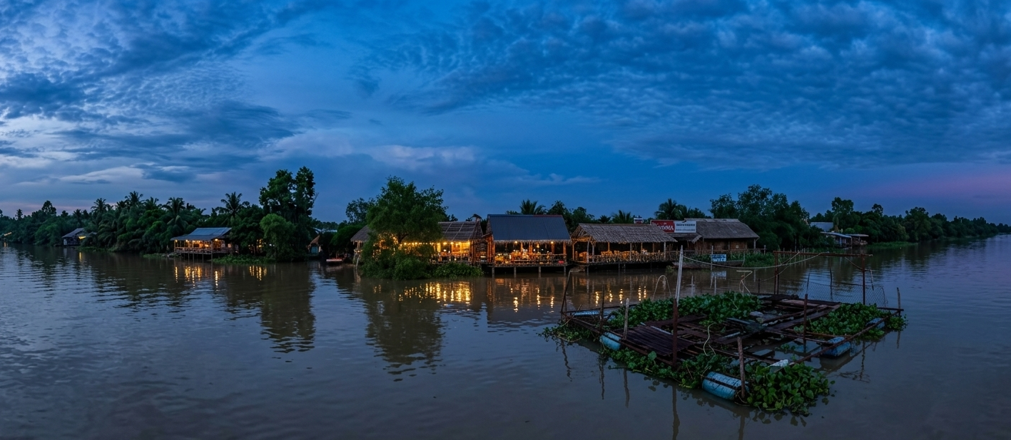 Exploring traditional fishing villages along the Mekong islands