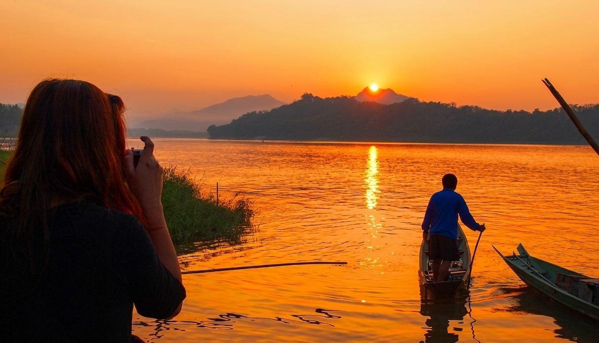 Mekong sunset