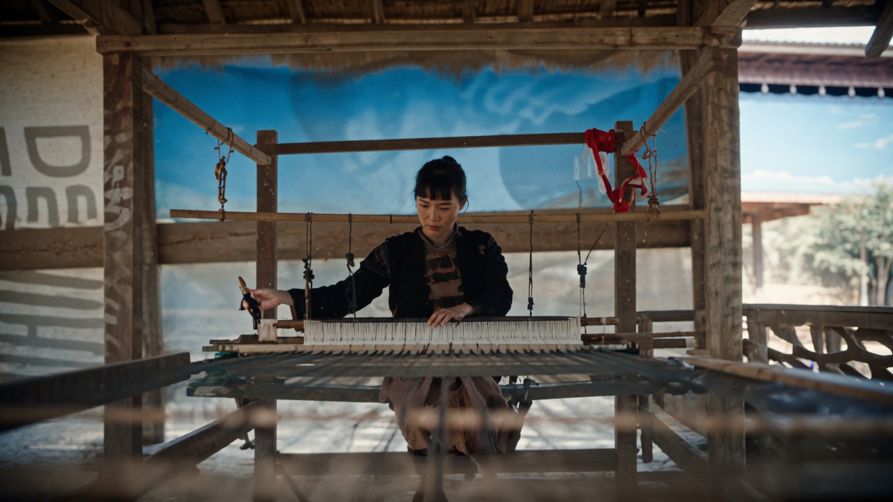 Traditional weaving on Done Kho Island