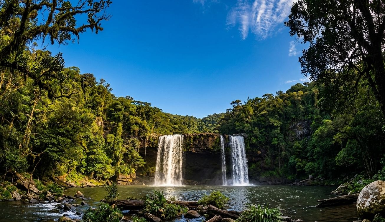 Bolaven Plateau waterfall