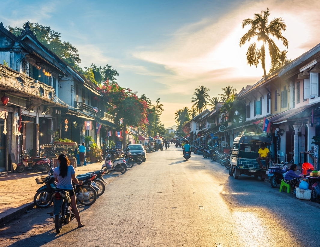 Vientiane city streets