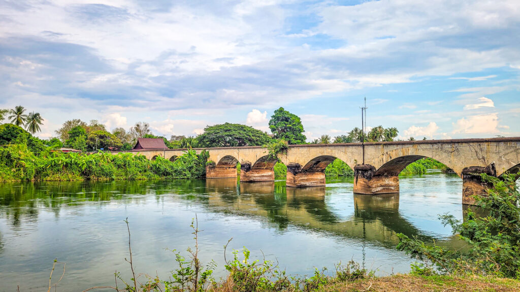 The historic French bridge in the 4000 Islands