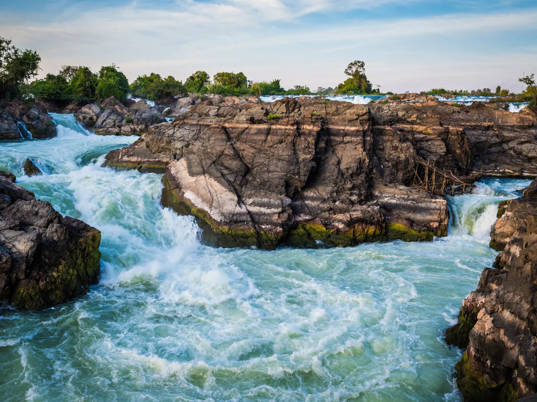 Powerful Liphi waterfall
