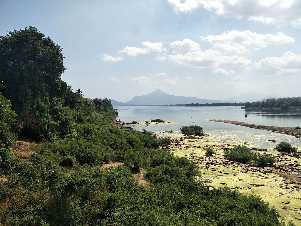 view downstream from temple